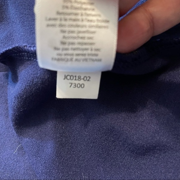 LulaRoe Navy, Purple, Gold Aztec Print Carley High Low Swing Dress-Size XXS - Picture 8 of 8